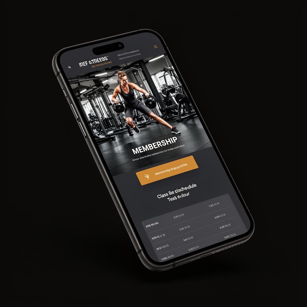 Fitnessstudio Landingpage
